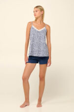 Vamp - Βαμβακερό Babydoll με Δαντέλα - Image 2