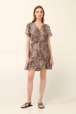 Vamp - Καλοκαιρινό Λεοπάρ Φόρεμα από Ποπλίνα - Image 2