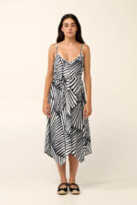 Vamp - Καλοκαιρινό Φόρεμα από Ποπλίνα με Ζώνη - Image 2