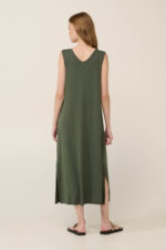 Vamp - Μονόχρωμο Αμάνικο Καλοκαιρινό Φόρεμα - Image 2