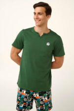 Vamp - Βαμβακερή Ανδρική Πυτζάμα με V Λαιμόκοψη - Image 2