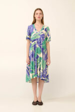 Vamp - Καλοκαιρινό Φόρεμα από Viscose σε Φλοράλ Μοτίβο - Image 2