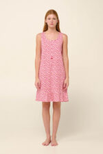 Αμάνικο Καλοκαιρινό Νυχτικό από Βαμβάκι με Πατιλέτα - Image 2