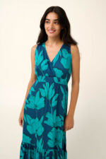 Vamp - Καλοκαιρινό Μάξι Φλοράλ Φόρεμα από Ποπλίνα - Image 3