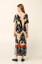 Vamp - Καφτάνι από Viscose με Φλοράλ Μοτίβο - Image 3