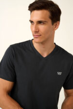 Βαμβακερή Ανδρική Πυτζάμα με Ριγέ-Πλεκτό Παντελόνι - Image 3