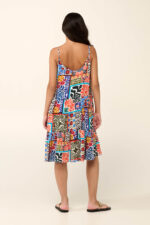 Vamp - Εμπριμέ Καλοκαιρινό Φόρεμα με με Τιράντες - Image 3