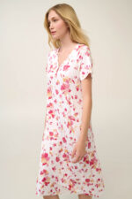 Vamp - Καλοκαιρινό Νυχτικό Micromodal με Κουμπωτή V Λαιμόκoψη - Image 3