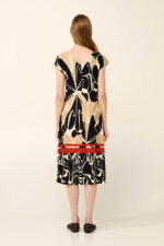 Vamp - Καλοκαιρινό Φόρεμα από Viscose με V Λαιμόκοψη - Image 3