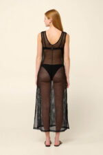 Αμάνικο Διάτρητο Φόρεμα Παραλίας από Δίχτυ - Image 4