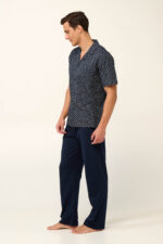 Βαμβακερή Ανδρική Πυτζάμα με Κουμπιά - Image 3