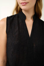 Vamp - Καλοκαιρινό Διάτρητο Φόρεμα με V Λαιμόκοψη - Image 3