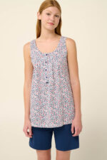 Vamp - Βαμβακερή Γυναικεία Πυτζάμα με Κοντό Παντελόνι - Image 3