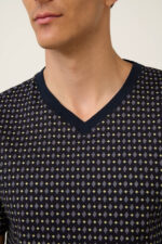 Vamp - Βαμβακερό Ανδρικό Νυχτικό με Ρόμβους - Image 3