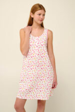 Vamp - Αμάνικο Καλοκαιρινό Νυχτικό από Βαμβάκι με Πατιλέτα - Image 3