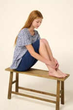 Vamp - Βαμβακερή Γυναικεία Πυτζάμα με Κάπρι Παντελόνι - Image 3