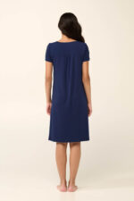 Vamp - Μονόχρωμο Καλοκαιρινό Νυχτικό με Δαντέλα - Image 3