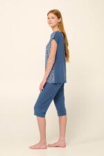 Vamp - Γυναικεία Πυτζάμα Micromodal με Τύπωμα Κοχύλια - Image 3