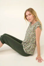 Vamp - Γυναικεία Πυτζάμα Micromodal  με Κάπρι Παντελόνι - Image 3