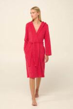 Vamp - Μονόχρωμη Frottee Γυναικεία Ρόμπα - Image 3