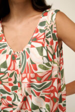 Vamp - Καλοκαιρινό Νυχτικό Micromodal με Μεσογειακό Φλοράλ Μοτίβο - Image 4