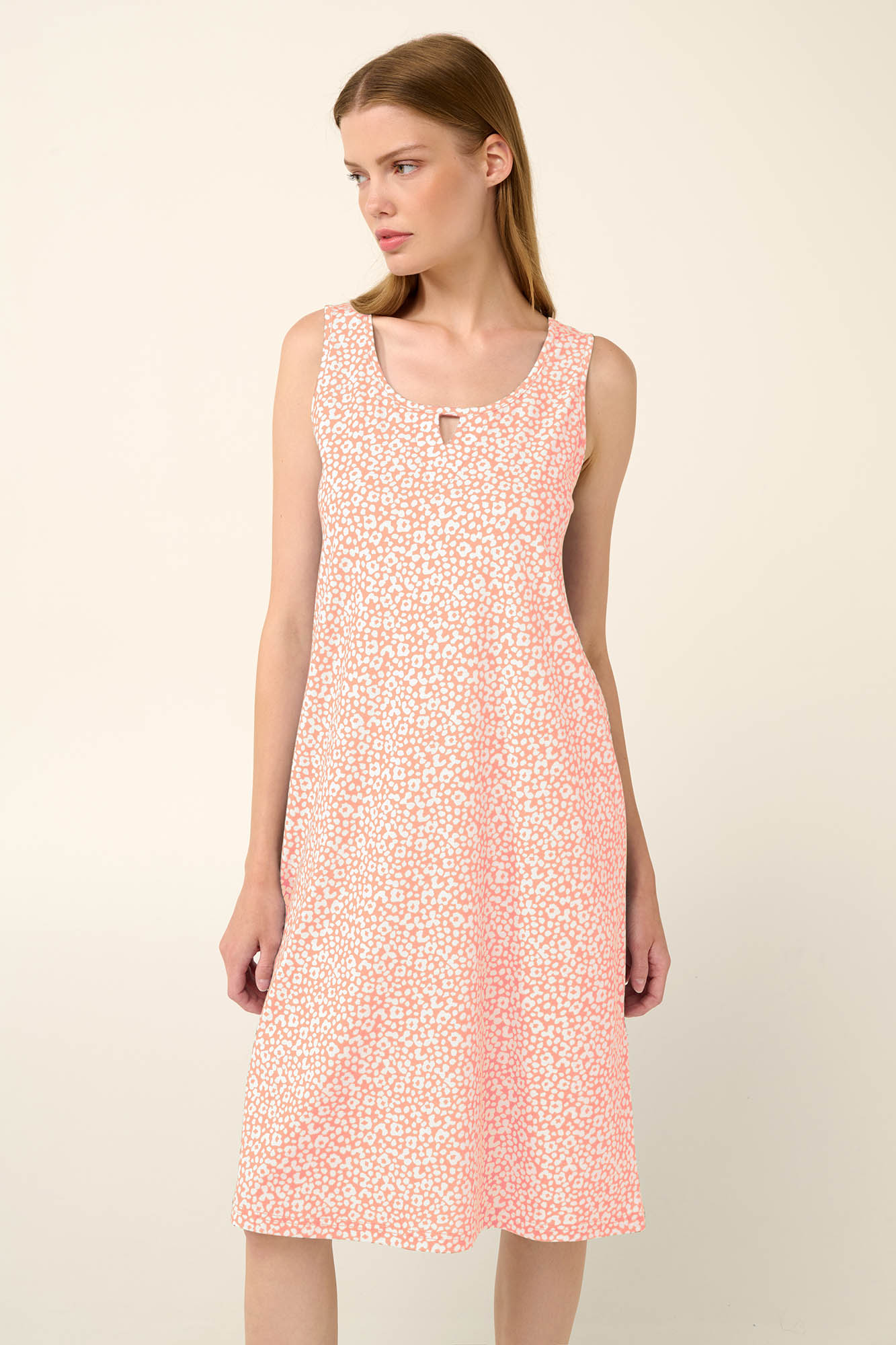 4_0103916461 Vamp - Αμάνικο Καλοκαιρινό Νυχτικό από Βαμβάκι - Image 1