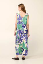 Vamp - Viscose Maxi Summer Dress in Tropical Floral Print - Image 4