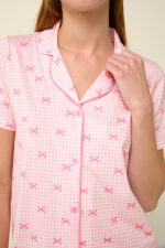 Vamp - Καλοκαιρινό Νυχτικό από Βαμβάκι με Κουμπιά - Image 4