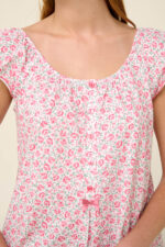 Vamp - Καλοκαιρινό Νυχτικό από Βαμβάκι με Πιέτα - Image 4