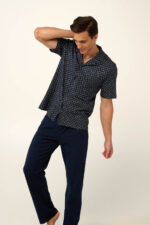 Βαμβακερή Ανδρική Πυτζάμα με Κουμπιά - Image 4