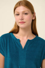 Μονόχρωμο Frottee Φόρεμα Θαλάσσης - Image 4