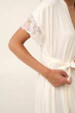 Μονόχρωμη Καλοκαιρινή Γυναικεία Ρόμπα Micromodal - Image 4