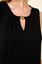 Vamp - Μονόχρωμο Αμάνικο Καλοκαιρινό Φόρεμα - Image 4