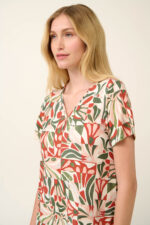 Vamp - Αέρινο Καλοκαιρινό Νυχτικό Micromodal με Μεσογειακό Φλοράλ Μοτίβο - Image 4