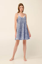 Vamp - Βαμβακερό Καλοκαιρινό Νυχτικό με Τιράντες