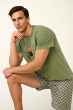 Vamp - Βαμβακερή Ανδρική Πυτζάμα με Κοντό Μανίκι - Image 4