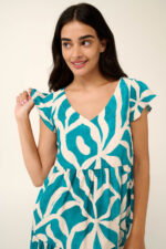 Vamp - Καλοκαιρινό Φλοράλ Φόρεμα από Ποπλίνα - Image 4