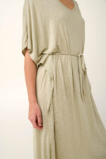 Vamp - Μονόχρωμο Καφτάνι από Viscose Flama - Image 4