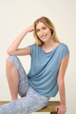 Vamp - Γυναικεία Πυτζάμα Micromodal με Φαρδιά Λαιμόκοψη - Image 4