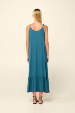 Vamp - Μακρύ Καλοκαιρινό Φόρεμα από Viscose - Image 4