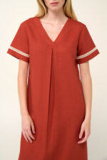 Καλοκαιρινό Φόρεμα με V Λαιμόκοψη - Image 4