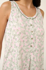 Vamp - Βαμβακερό Νυχτικό Εγκυμοσύνης και Θηλασμού με Πιέτα - Image 4