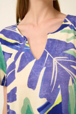 Vamp - Καλοκαιρινό Φόρεμα από Viscose σε Φλοράλ Μοτίβο - Image 4