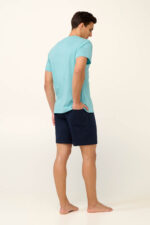 Vamp - Βαμβακερή Ανδρική Πυτζάμα με Κοντό Παντελόνι - Image 4