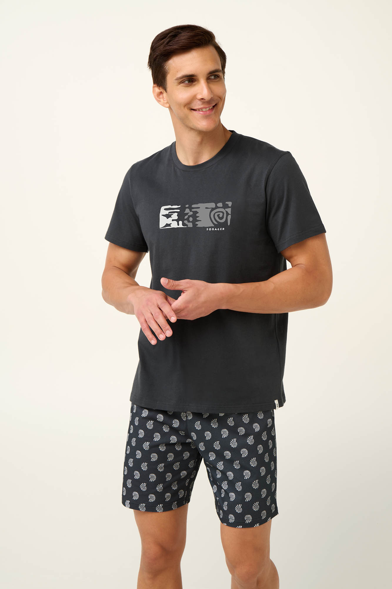 5_0082764071 Vamp - Βαμβακερή Ανδρική Πυτζάμα με Κοντό Παντελόνι - Image 1