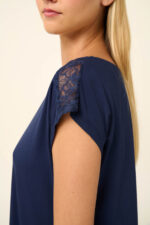 Vamp - Γυναικεία Πυτζάμα Micromodal με Κάπρι Παντελόνι - Image 5