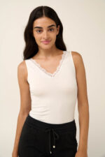 Vamp - Γυναικείο Κοντό Παντελόνι από Βαμβάκι με Τσέπες - Image 5