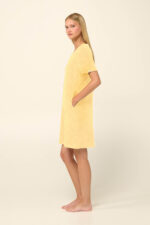 Vamp - Μονόχρωμο Frottee Φόρεμα Θαλάσσης με Φερμουάρ - Image 2