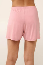 Vamp - Μονόχρωμο Micromodal Babydoll με Δαντέλα - Image 5