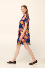 Vamp - Καλοκαιρινό Φόρεμα από Ποπλίνα με Λαιμόκοψη V - Image 6